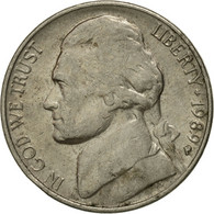 Monnaie, États-Unis, Jefferson Nickel, 5 Cents, 1989, U.S. Mint, Philadelphie - 1938-…: Jefferson