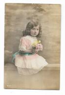 BAMBINA CON ROSE - 1916 VIAGGIATA FP - Other & Unclassified