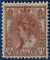 Netherlands 1899, Wilhelmina 15 C Brown. MH - Ungebraucht