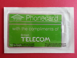 UK - L&G - 3u With Compliments Of British Telecom  - MINT IN FOLDER Sealed NSB - BT Private Issues