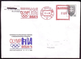 Russia  - USSR, 1989 Slovakia.1996, Bratislava Meter Mark, Philatelic Exhibition Of Olympfila. Postal Stationery R86 - Storia Postale