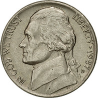 Monnaie, États-Unis, Jefferson Nickel, 5 Cents, 1987, U.S. Mint, Denver, TTB+ - 1938-…: Jefferson