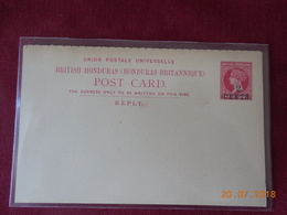 Entier Postal Sur Carte Avec Carte Retour Du HONDURAS BRITANNIQUE   ( Surcharge) - British Honduras (...-1970)