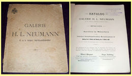 1898 Neumann Art Galery Auction Catalog / Munich, Paintings, Fire Guns, Antiques - Catalogi