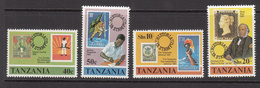 1980 Tanzania Rowland Hill Penny Black Stamps On Stamps  Complete Set Of 4 MNH Sg270 - Tanzania (1964-...)