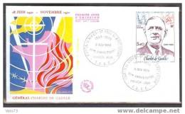 PA 61 DE GAULLE  SUR ENVELOPPE  PJ ILLUSTREE OBLITERE DU 09/11/80 - Other & Unclassified