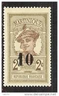 MARTINIQUE N° 84c VARIETE PETIT 0 * - Other & Unclassified