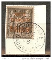 MADAGASCAR N° 15 OBLITERE SUR FRAGMENT  SIGNE SCHELLER - Used Stamps