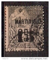 MARTINIQUE N° 17 OBLITERE - Usati