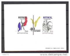 N° 2368/2369 TRIPTYQUE ANNIVERSAIRE DE LA VICTOIRE EN EPREUVE DE LUXE - Luxury Proofs