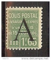 COLIS POSTAUX N° 87 * - Mint/Hinged