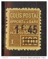 COLIS POSTAUX N° 88A * - Mint/Hinged