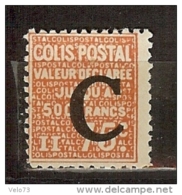 COLIS POSTAUX N° 112 * - Mint/Hinged