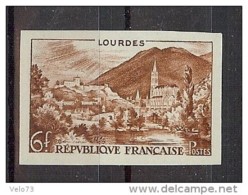 N° 976 LOURDES EN ESSAI DE COULEUR MARRON ** - Autres & Non Classés