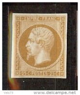 ESSAI TYPE NAPOLEON 25c  BISTRE PAPIER CARTON NEUF SANS GOMME - Andere & Zonder Classificatie