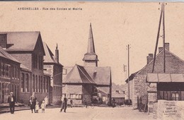 Cpa AVESNELLES (59) - Rue Des écoles Et Mairie - Autres Communes