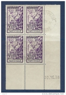 MARTINIQUE N° 161 EXPO PARIS 1937 EN COIN DATE OBLITERE DE 1937 - Oblitérés