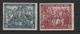 MiNr. 240 - 241 Deutschland Alliierte Besetzung Sowjetische Zone       1949, 30. Aug. Leipziger Herbstmesse. - Ungebraucht