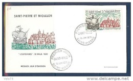 ST PIERRE PA 46  SUR ENVELOPPE PREMIER JOUR DU 16/06/69 - FDC