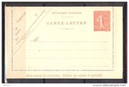 ENTIER N° 129-CL 1 SEMEUSE LIGNEE 10c NEUVE - Tarjetas Cartas