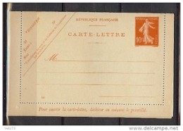 ENTIER N° 135-CL 2 SEMEUSE 10c ROUGE CHIFFRES MAIGRES NEUVE DATE 645 - Tarjetas Cartas