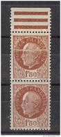 N° 517 PETAIN 1F50 BRUN AVEC SUPERBE IMPRESSION SUR RACCORD ** - Unused Stamps
