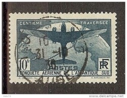 N° 321 TRAVERSEE DE L'ATLANTIQUE OBLITERE DE 1936 SUP - Used Stamps