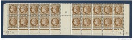 N° 681 CERES 2F50 EN BAS DE FEUILLE DE 20 DONT 1 EXEMPLAIRE 2F EFFACE ** - Unused Stamps