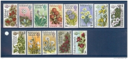 FALKLAND N° 191/203 SERIE FLEURS SURCHARGEES ** - Falkland Islands