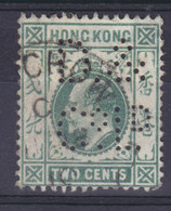 Hong Kong Mi. 76 2c. Edw. VII. Perfin Perforé Lochung 'D.& Co.Ld.' Dodwell & Co. (2 Scans) - Usados