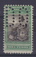 Argentina Perfin Perforé Lochung 'DO' 1899 Mi. 106, 10c. Sinnbild Der Republik Stamp MNH** (2 Scans) - Ongebruikt