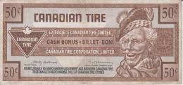 Canada - 50 Cents Canadian Time - Advertising Bill - Canadian Tire Corporation Limited - Collection - 140/61 Mm - Kanada