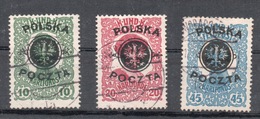 POLONIA POLOGNE 1919  SOVRASTAMPATI LUBLIN - Used Stamps