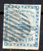 Sello Nº 3 Argentina - Usados