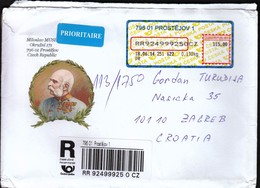 Czech Republic Prostejov 2014 / R Letter - Cover / Kaiser Franz Josef I - Emperor Franz Joseph I - Lettres & Documents