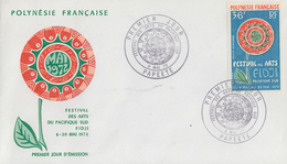 Enveloppe  FDC  1er  Jour  POLYNESIE   Festival  Des  Arts  Du  Pacifique  Sud  1972 - FDC