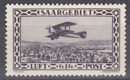 SAAR - SARRE - 1928 - Yvert Posta Aerea 2, Nuovo Senza Gomma, Come Da Immagine. - Airmail
