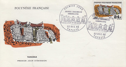 Enveloppe  FDC   1er Jour  POLYNESIE   TAHARAA    1969 - FDC