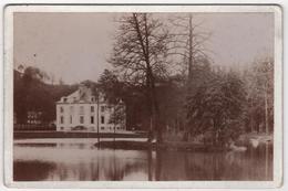 Photo Originale De Cabinet XIXème Archives Charles Edouard ARMAND DUMARESQ Peintre Chateau à Identifier Parc Lac - Ancianas (antes De 1900)