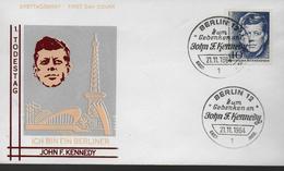 ALLEMAGNE  BERLIN   FDC    1964 Kennedy  Politicien - Kennedy (John F.)