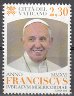 VATICAN   SCOTT NO. 1619     USED    YEAR  2016 - Gebraucht