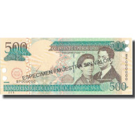 Billet, Dominican Republic, 500 Pesos Oro, 2003, 2003, Specimen, KM:172s2, NEUF - Dominicana