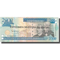 Billet, Dominican Republic, 2000 Pesos Oro, 2006, 2006, Specimen, KM:181s1, NEUF - Dominicaine