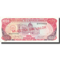 Billet, Dominican Republic, 1000 Pesos Oro, 1987, 1987, KM:124s2, NEUF - Dominicaine