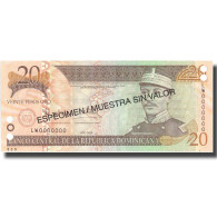 Billet, Dominican Republic, 20 Pesos Oro, 2004, 2004, Specimen, KM:169s4, NEUF - Dominicana