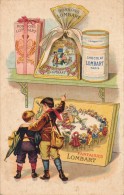 CPA Publicitaire Rare Chocolat LOMBART Bonbons Fantaisies Beau Visuel - Werbepostkarten