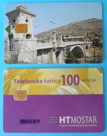 HERCEG-BOSNA ... Mostar - Croatian Part In Bosnia And Herzegovina - Lot Of 2. Old Chip Cards - Bosnien