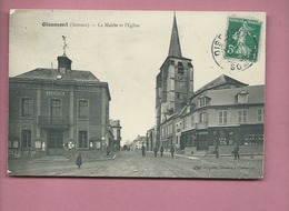 CPA  - Oisemont  - (Somme) - La Mairie Et L'église - Oisemont