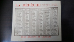 Calendrier La Dépêche 1918 - Tamaño Pequeño : 1901-20