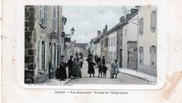 Cpa  De Cergy - Rue Nationale - Postes Et Télégraphes - - Cergy Pontoise
